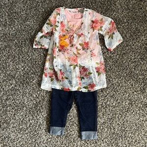 Little Lass 3 piece outfit 12 month